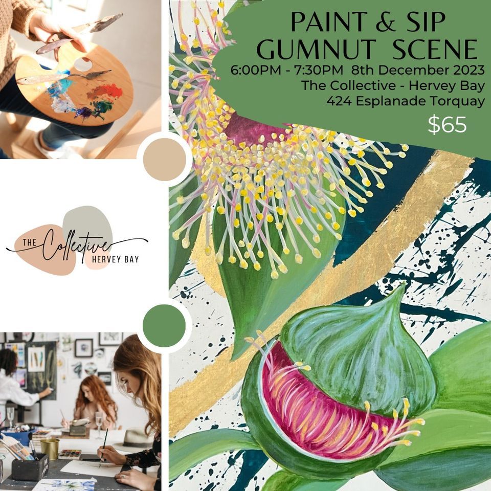 Paint & Sip Gum Tree, The Collective Hervey Bay, Urraween