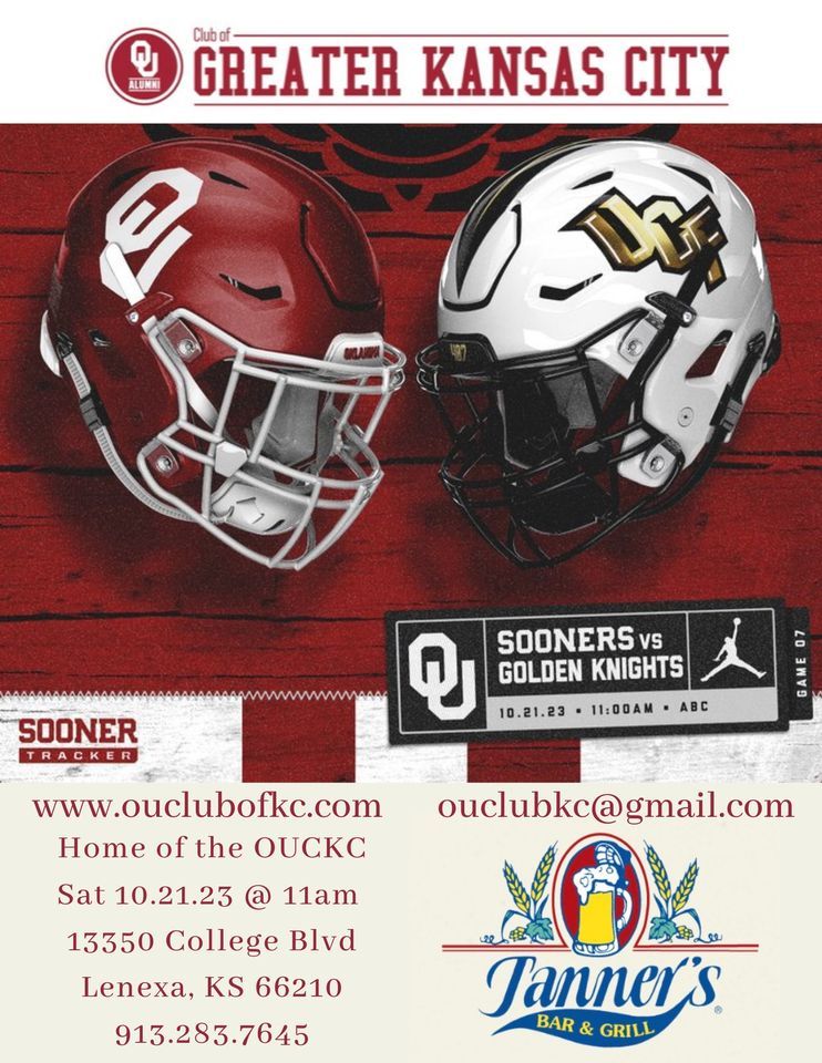 OU vs UCF , Tanner's Bar & Grill (College Blvd.), Lenexa, October 21