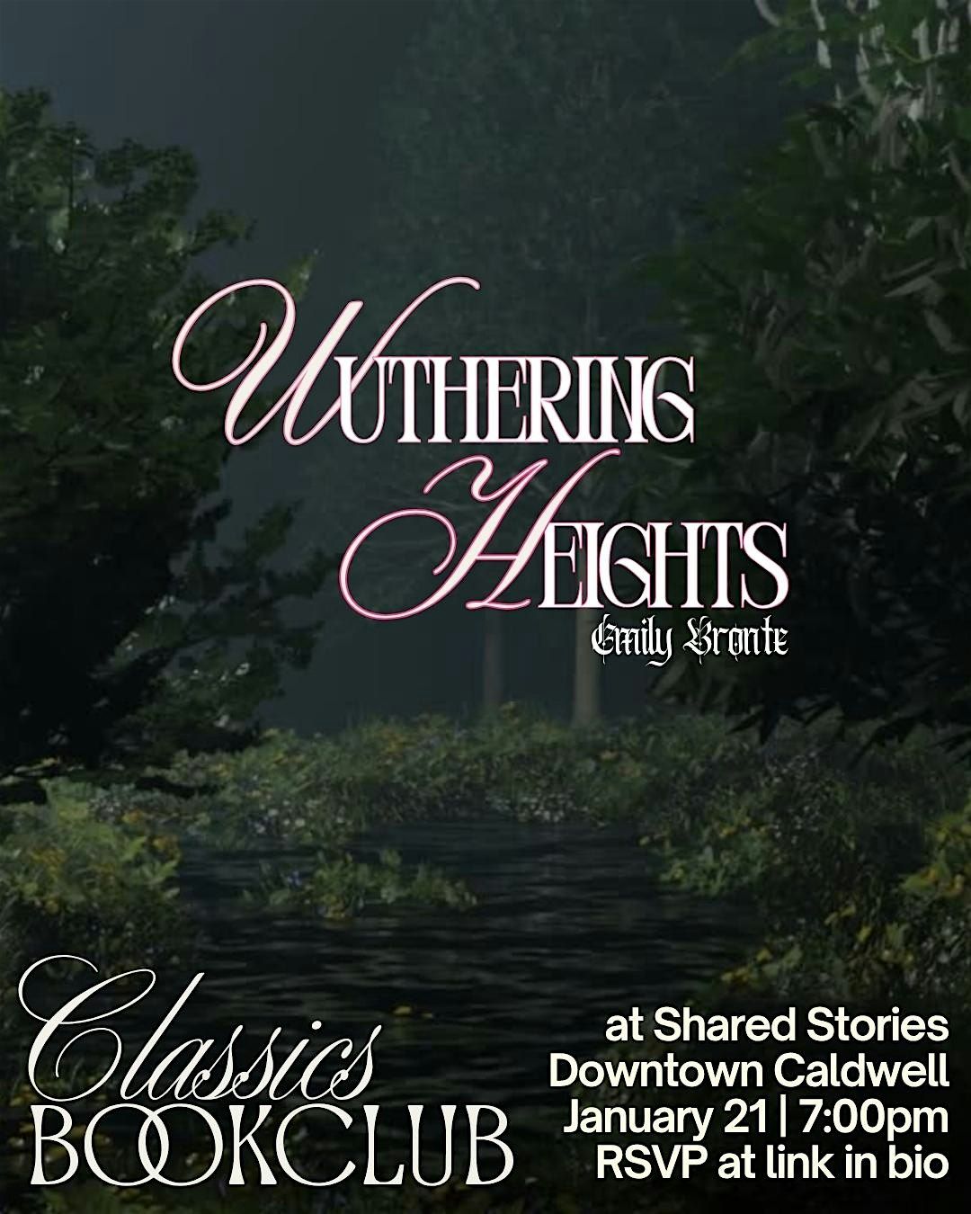 Classics Bookclub: Wuthering Heights, 28 January | Event in Caldwell | AllEvents