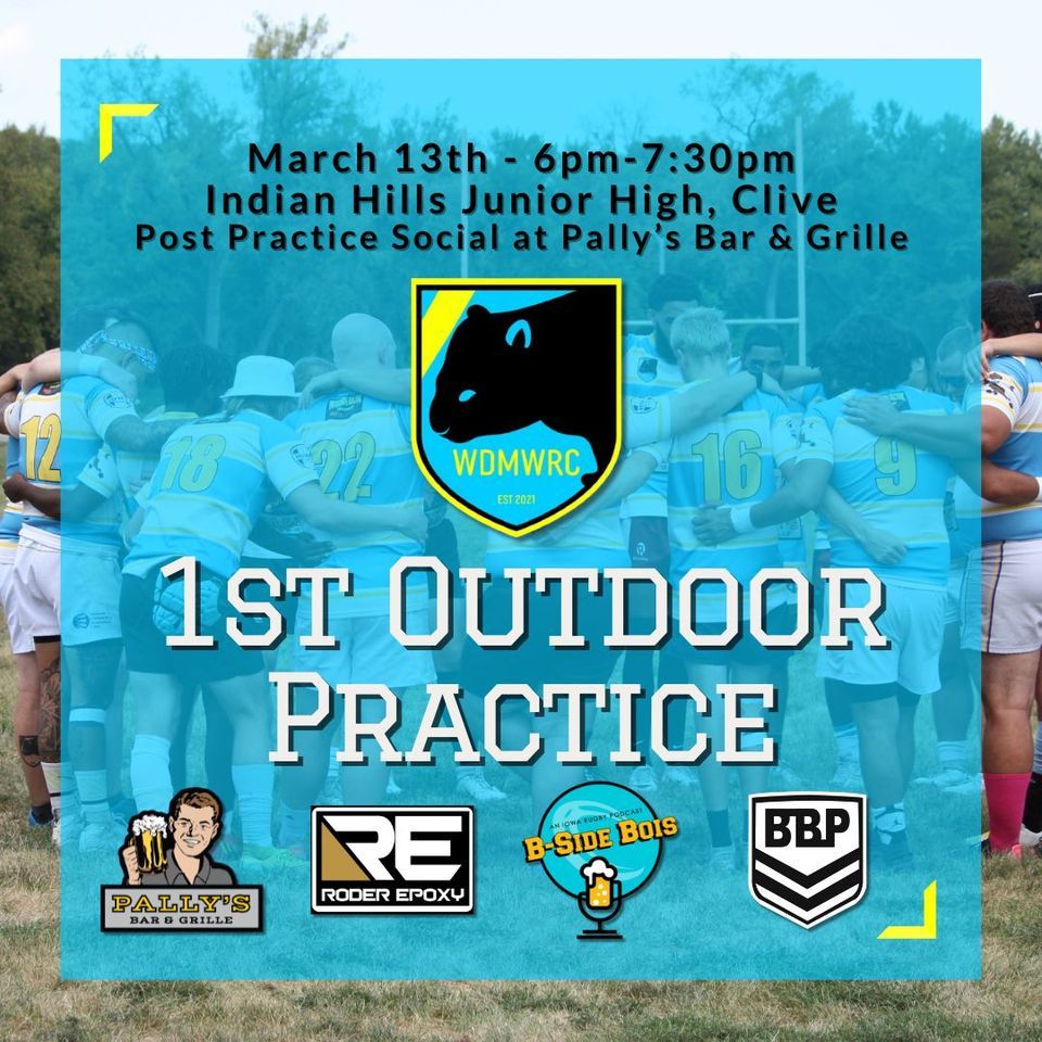 1st Outdoor Spring Wombat Rugby Practice , Indian Hills Junior High