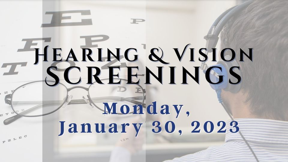 Hearing & Vision Screenings, Premier High School CTE Center of