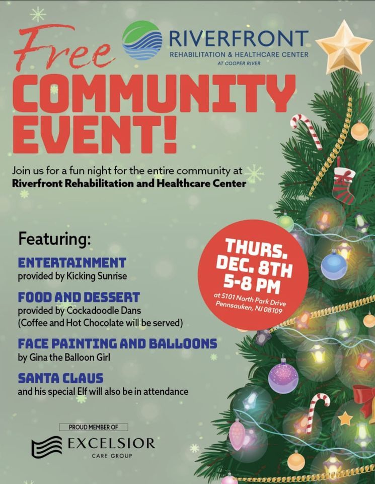 Free Community Event at Riverfront Rehabilitation and Healthcare Center
