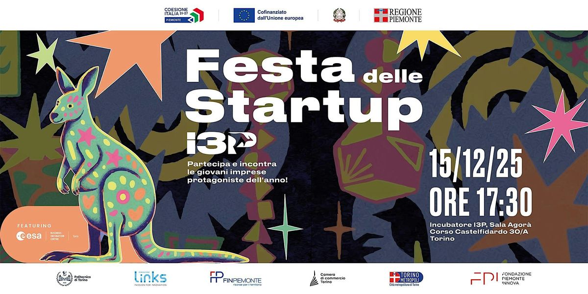 Festa delle Startup I3P 2025, 15 December | Event in Torino | AllEvents