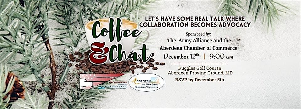 The Army Alliance and the Aberdeen Chamber of Commerce Coffee Chat, 12 December | Event in Aberdeen Proving Ground