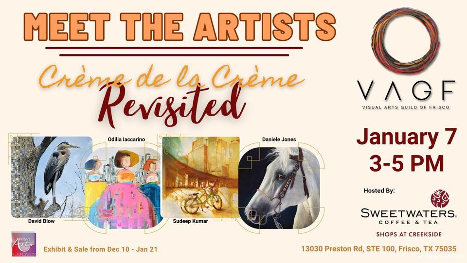 Meet the Artists, Sweetwaters Coffee & Tea Shops at Creekside, Frisco