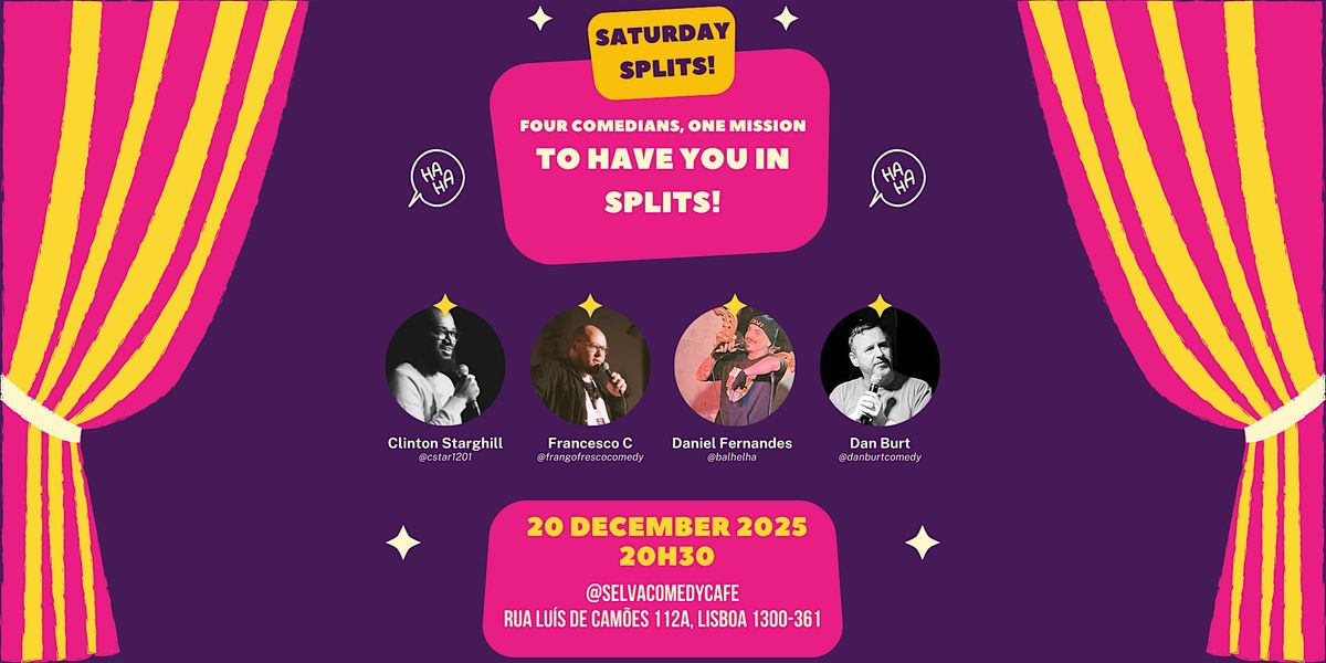 Saturday Splits Ft. Clinton, Dan Burt, Francesco C and Daniel Fernandes, 20 December | Event in Lisboa | AllEvents