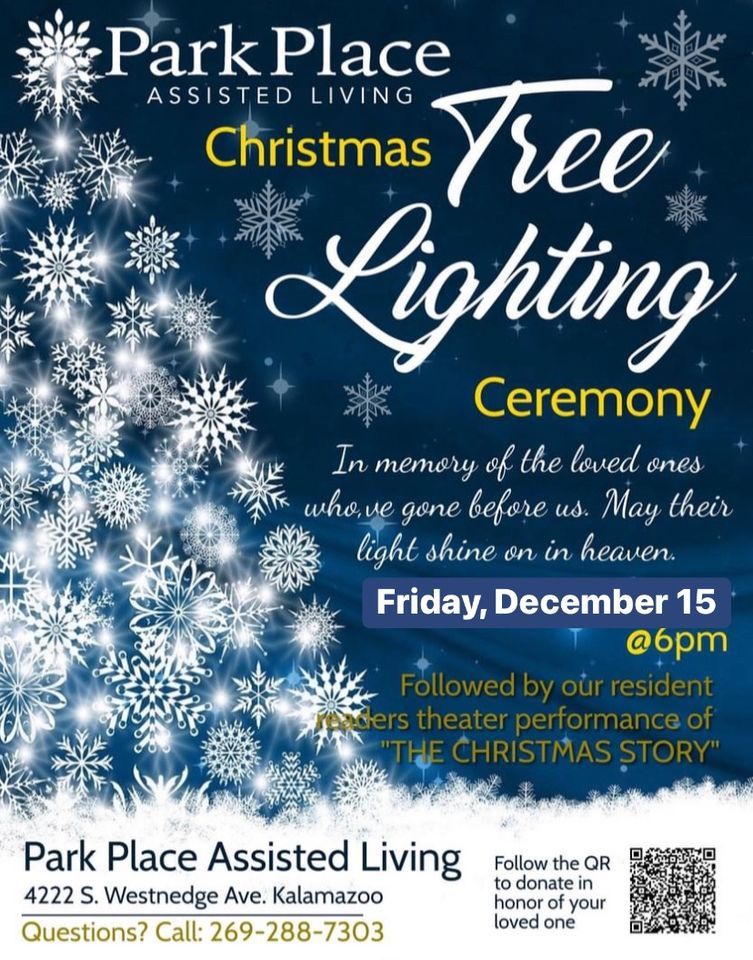 Tree Lighting Ceremony, Park Place Assisted Living, Kalamazoo, 15 December 2023 AllEvents