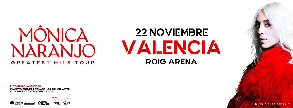 Monica Naranjo Valencia Tickets, 22 November | Event in Valencia | AllEvents