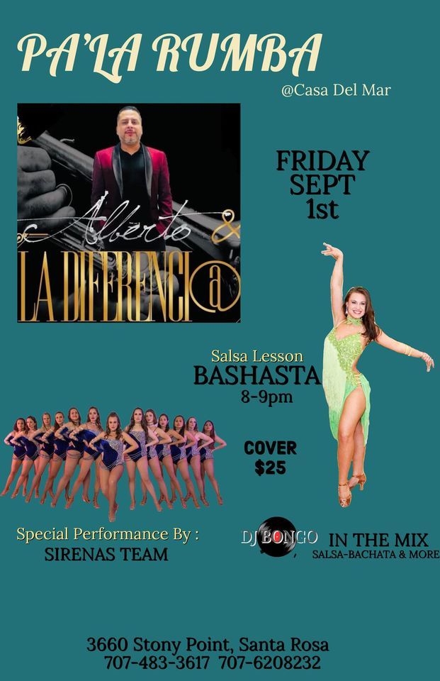 PA’LA RUMBA, Casa del Mar Santa Rosa, September 1 to September 2