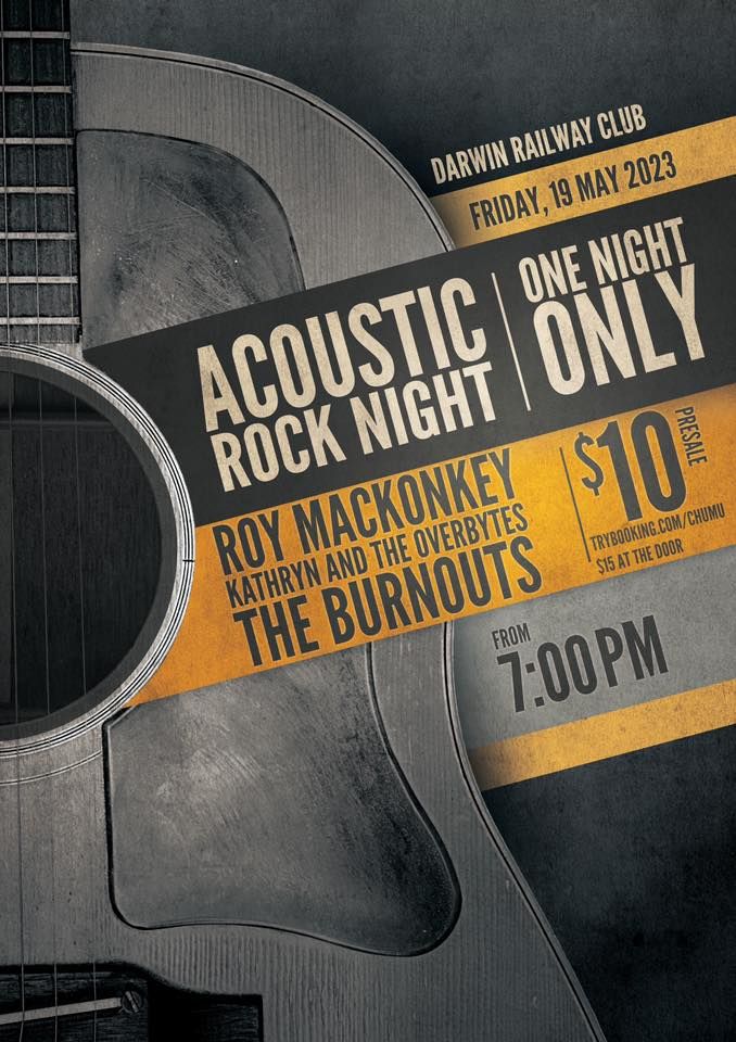 Acoustic Rock at the Rails, Darwin Railway Club, May 19 2023 | AllEvents.in