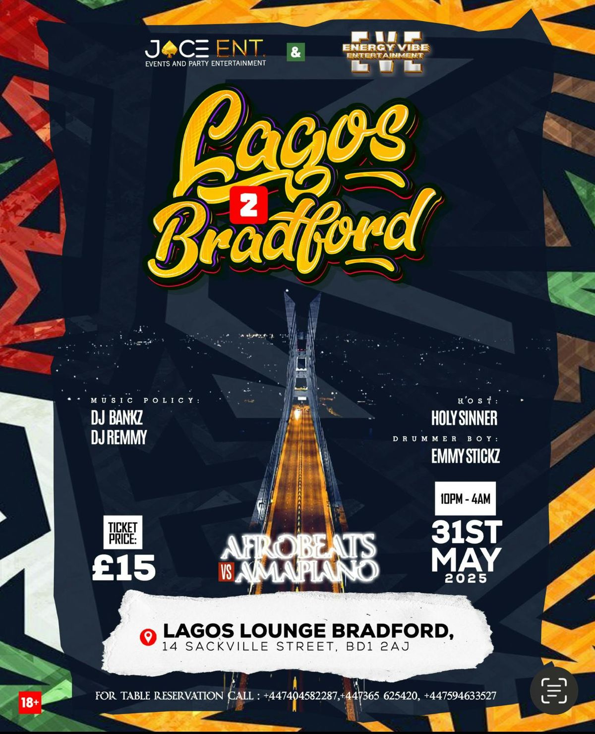 Lagos 2 Bradford , 31 May | Event in Bradford | AllEvents
