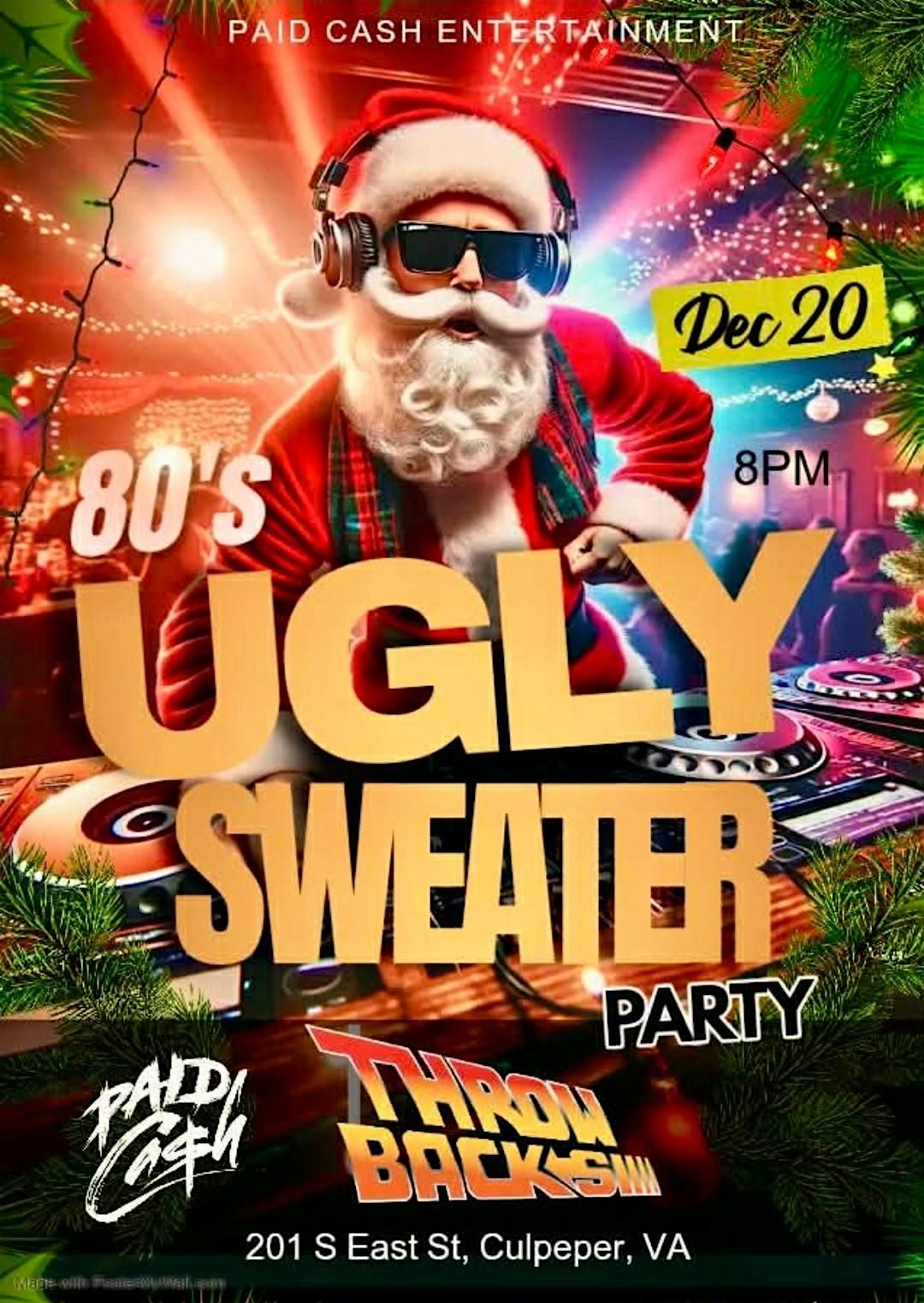 Ugly Sweater Christmas Party, 20 December | Event in Culpeper | AllEvents