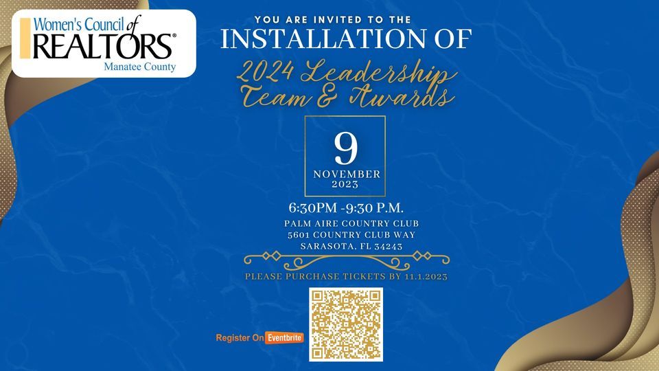 Womens Council of Realtors Manatee County - 2024 Installation & Awards
