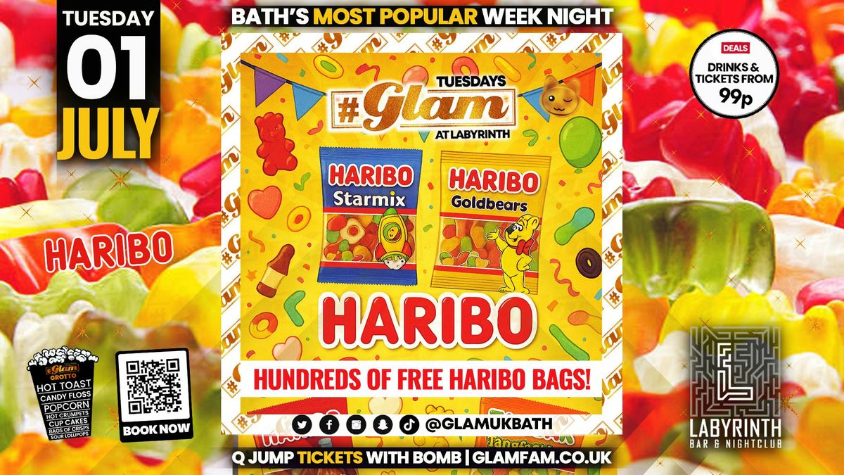 Glam - 🍬 HARIBO PARTY! 🍬 Bath's Biggest Week Night | Tuesdays at Labs 😻, 1 July | Event in Bath | AllEvents