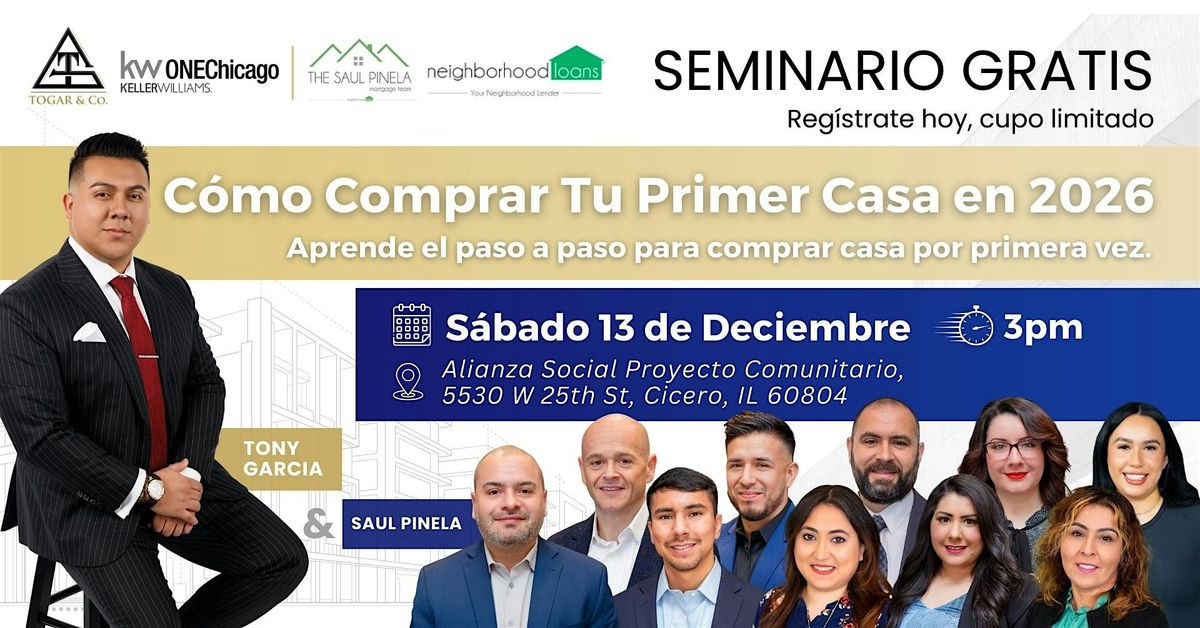 Cómo Comprar Tu Primer Casa en 2026, 13 December | Event in Cicero | AllEvents