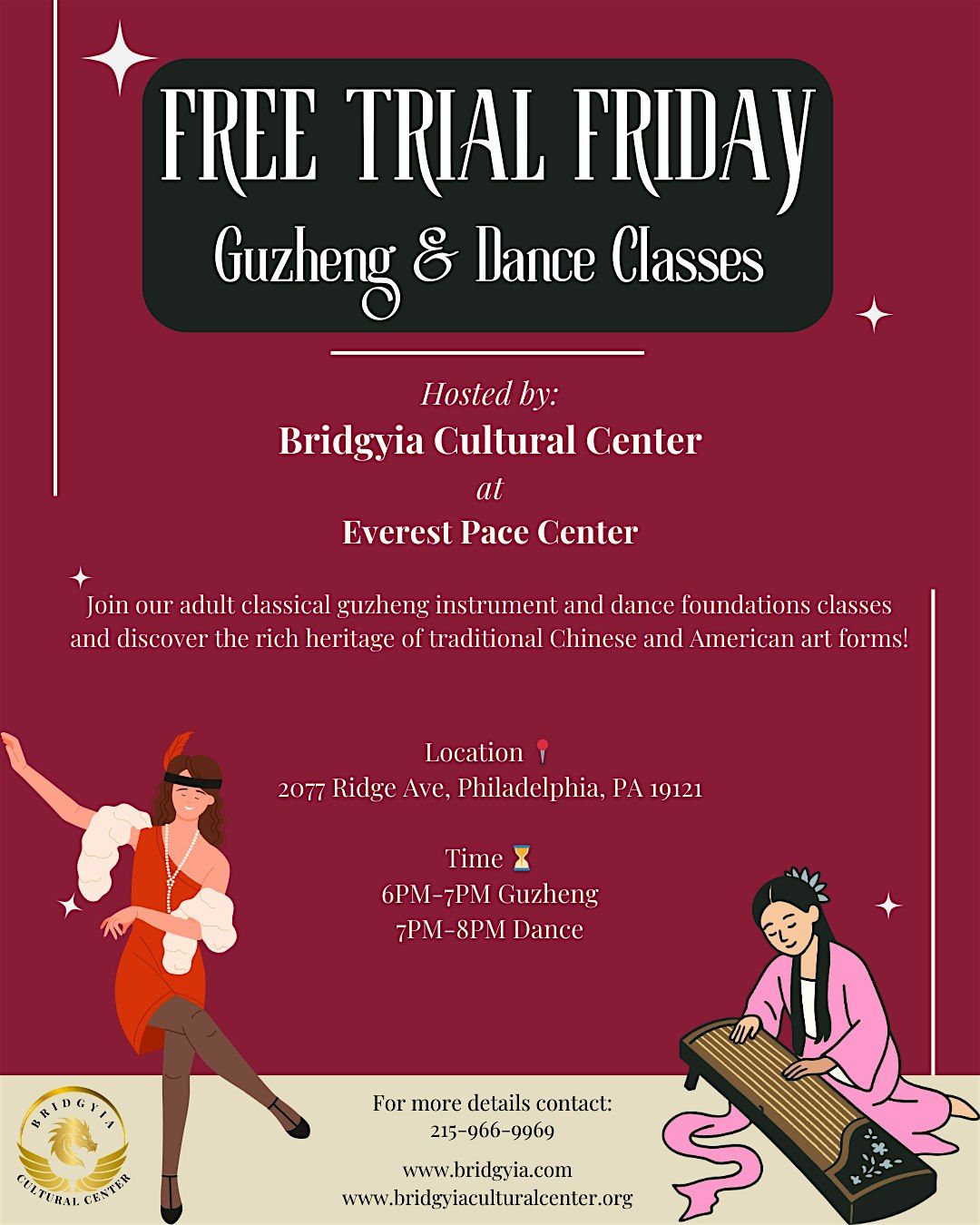FREE Guzheng Instrument Class & Musical Theatre Foundations Dance Class, 12 December | Event in Philadelphia