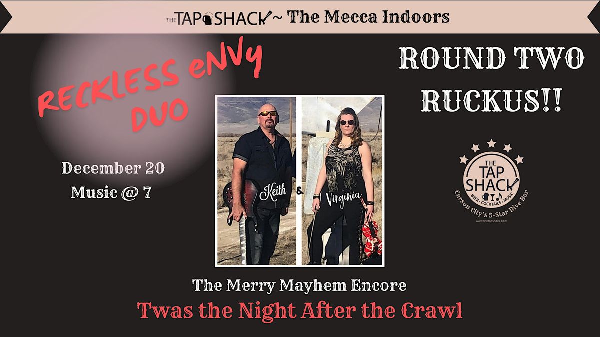 Round Two Ruckus: Reckless Envy’s Merry Mayhem Encore, 20 December | Event in Carson City | AllEvents