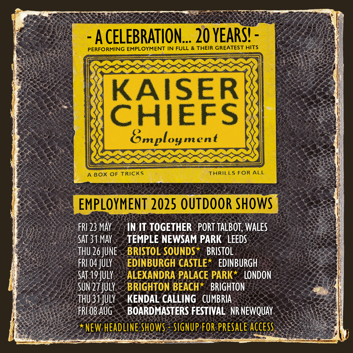 Kaiser Chiefs at Lloyds Amphitheatre at Bristol Harbourside, 26 June | Event in Bristol | AllEvents