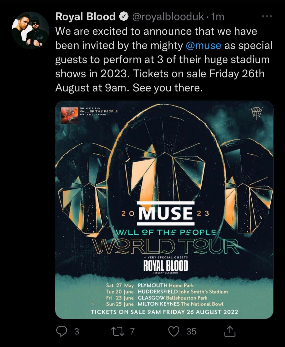 Pinkpop 2025 - Sunday - Muse Tickets, 22 June | Event in Landgraaf | AllEvents