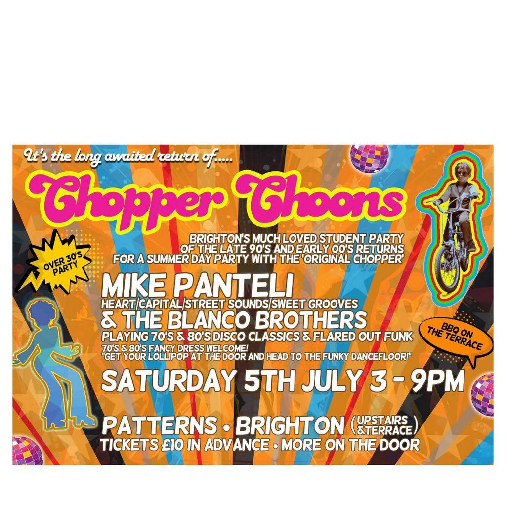 Chopper Choons Day Party, 5 July | Event in Brighton | AllEvents
