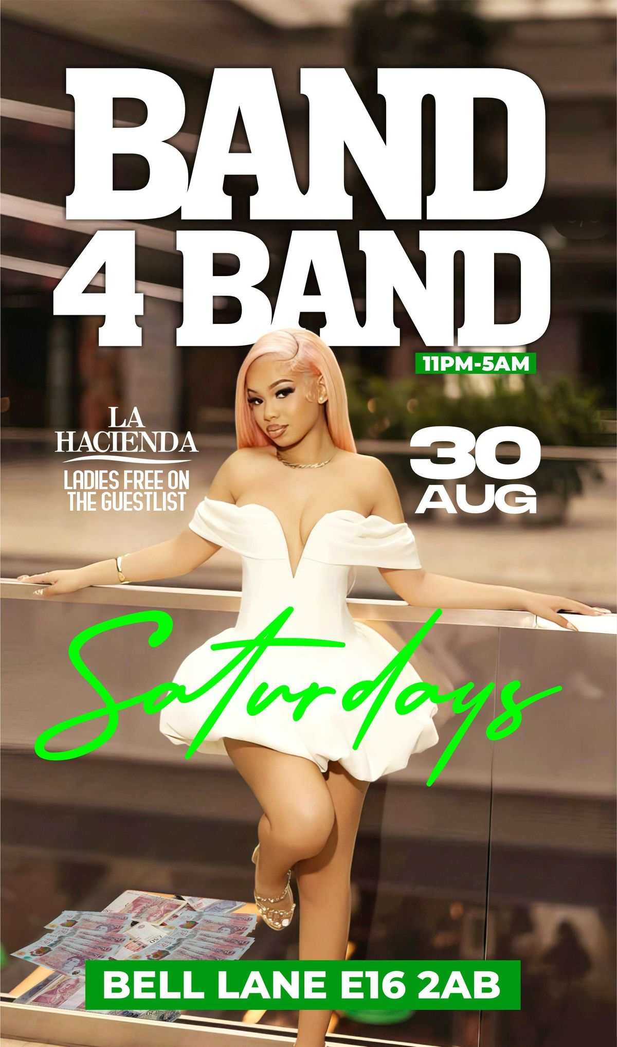 BAND 4 BAND | SATURDAYS | Sat 30th of AUG | @ LA HACIENDA E16 2AB, 30 August | Event in Barking | AllEvents