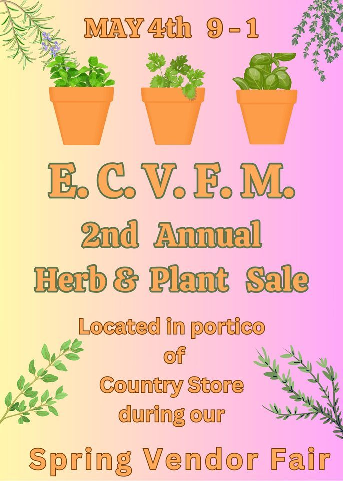 2nd Annual Herb & Plant Sale, 4570 County Home Rd, Greenville, NC