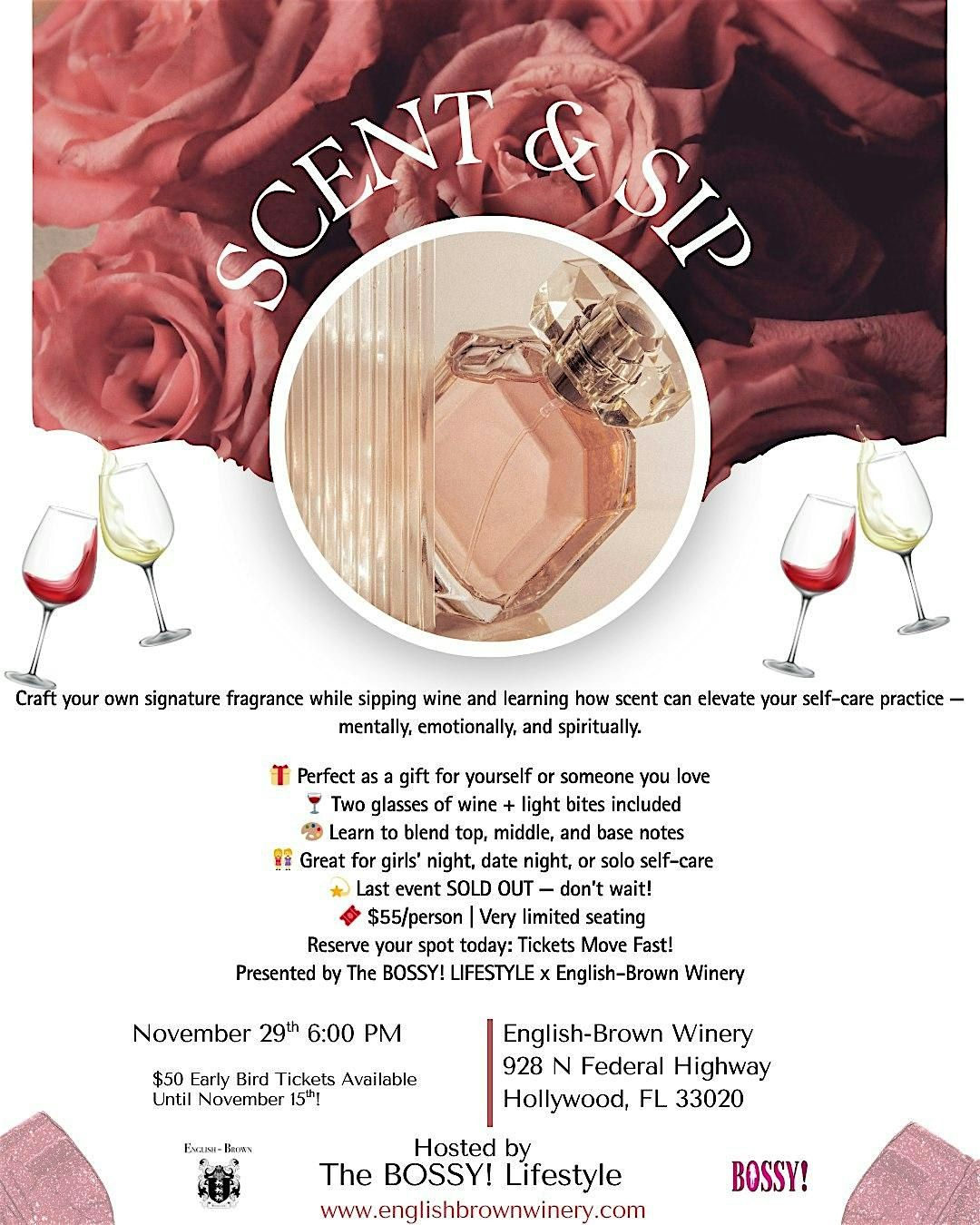 Scent & Sip : A Wine and Wellness Experience, 29 November | Event in Hollywood | AllEvents