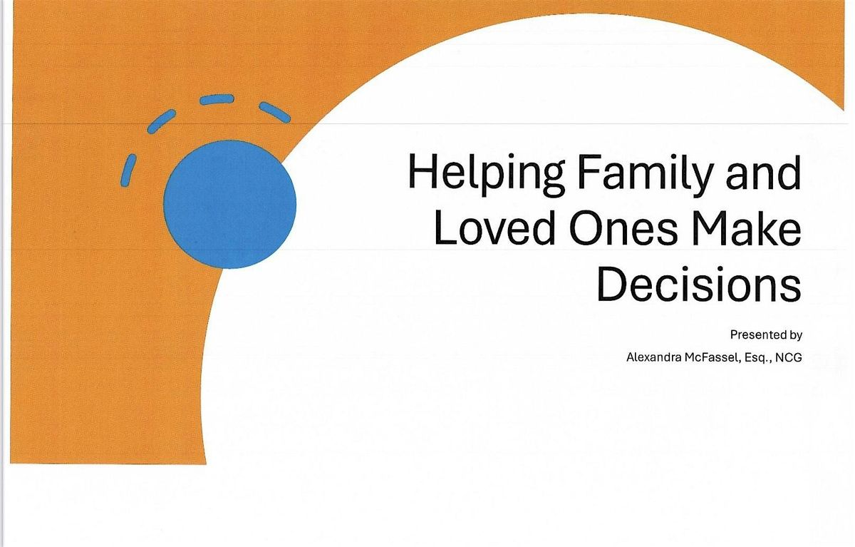 Supporting Decision-Making for Aging Adults and Adults with Disabilities, 18 December | Event in Milford | AllEvents