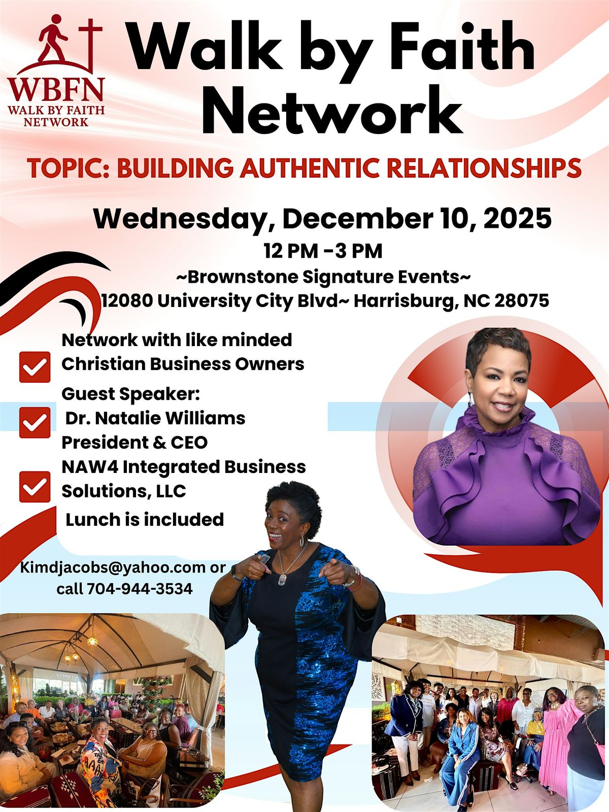 Walk by Faith Network Luncheon: Building Authentic Relationships, 10 December | Event in Harrisburg | AllEvents