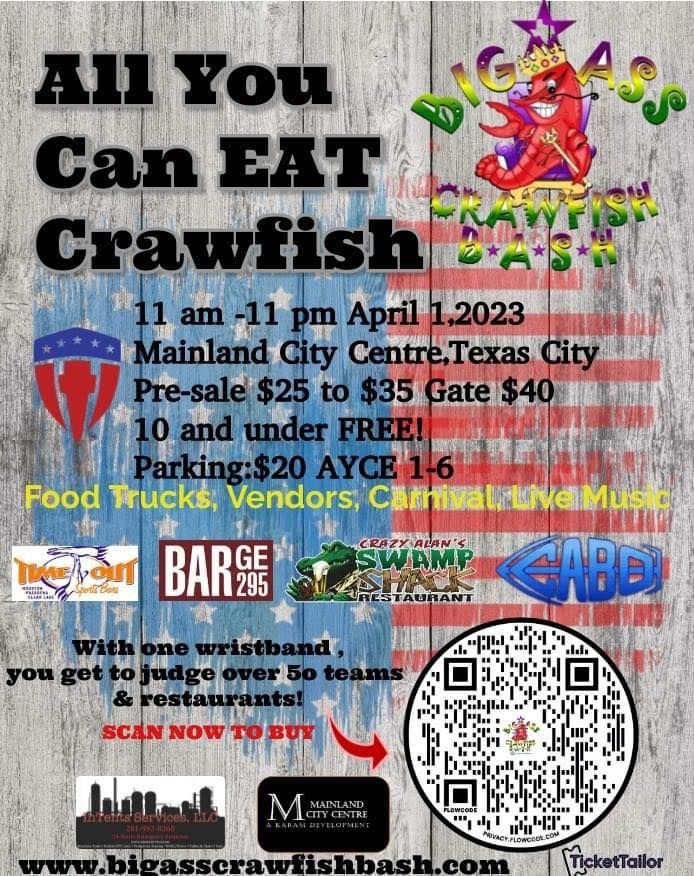 Ticket Pit Stop 3 at Big Crawfish Bash, Mainland City Centre, Texas
