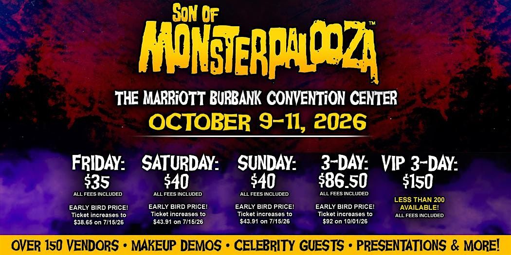 SON OF MONSTERPALOOZA 2026