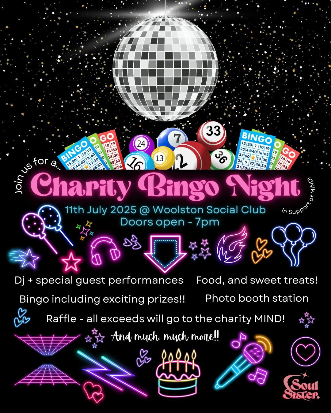 Charity Bingo Night - with Soul Sister Cheshire , 11 July | Event in Warrington | AllEvents