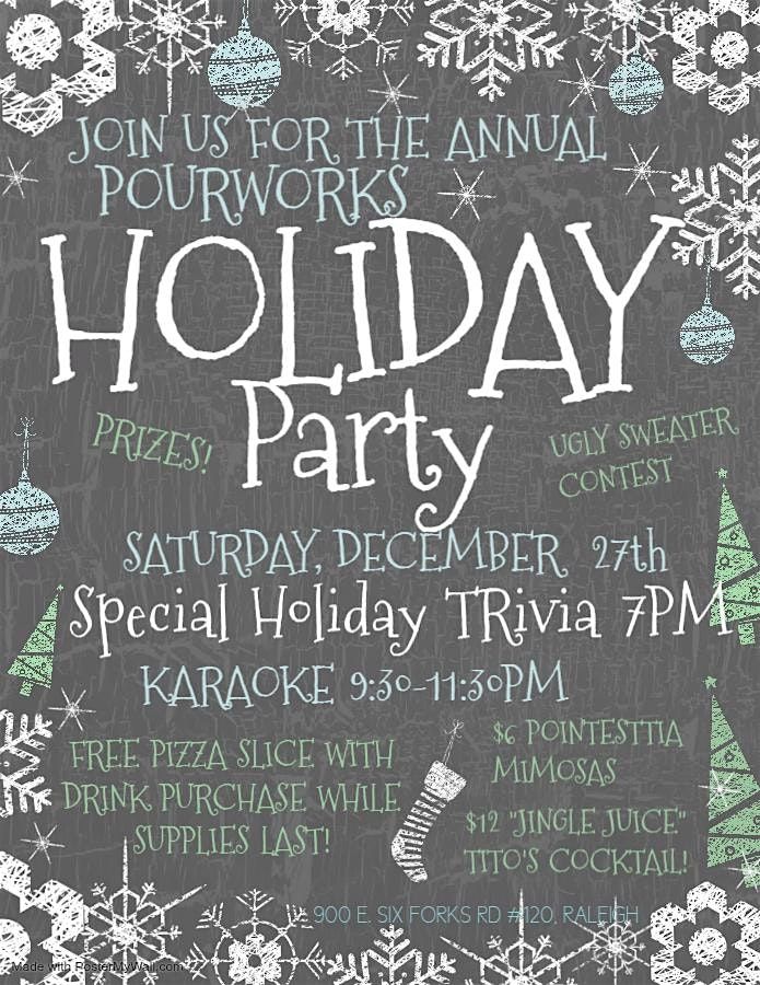 HOLIDAY PARTY, TRIVIA & KARAOKE!, 27 December | Event in Raleigh | AllEvents