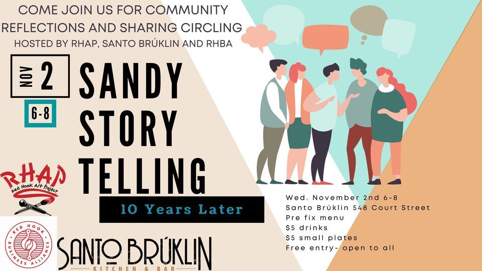 Red Hook Stories Sandy 10 years later, Santo Brúklin, York, November 2 2022 AllEvents.in