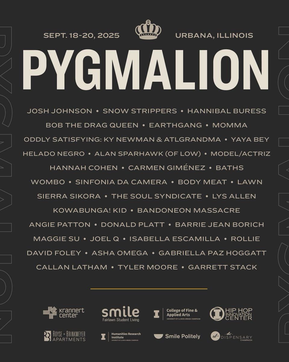Pygmalion Fest: Snow Strippers, 17 September | Event in Urbana | AllEvents
