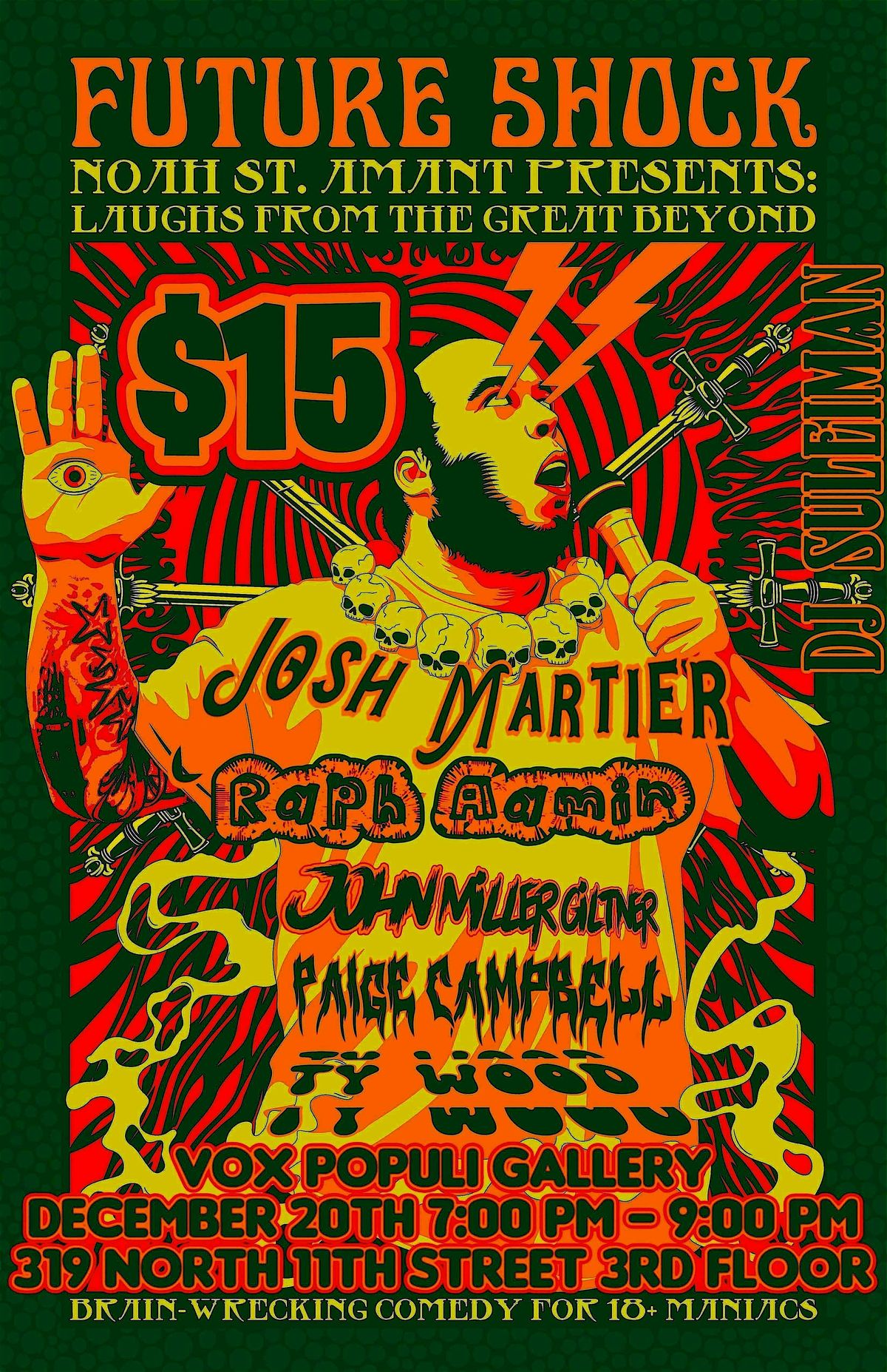 Comedy for Maniacs: Futureshock!, 20 December | Event in Philadelphia | AllEvents