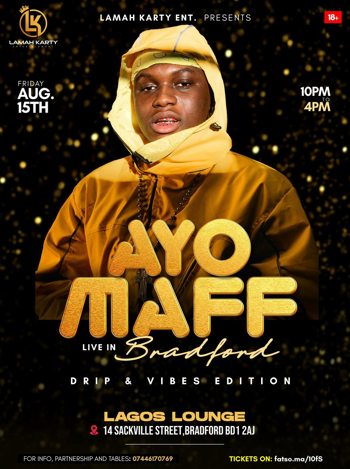 AYO MAFF LIVE IN BRADFORD, 15 August | Event in Bradford | AllEvents