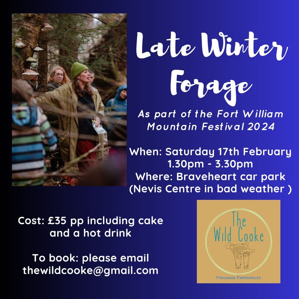 Fort William Mountain Festival Late Winter Forage, Braveheart Car Park, Oban, February 17 2024