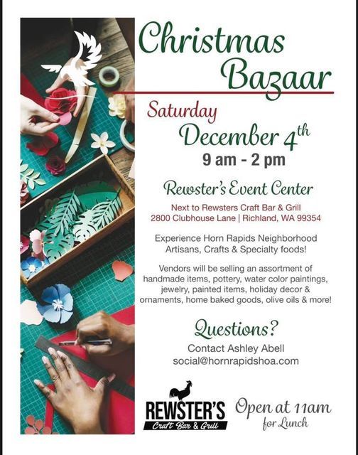 2021 Washington Christmas Bazaar Christmas Bazaar Pin2800 Clubhouse Ln Richland Wa 99354 2189 United States December 4 2021 Allevents In 2021 Washington Christmas Bazaar Christmas Bazaar Pin2800 Clubhouse Ln Richland Wa 99354 2189 United States December 4 2021 Allevents In