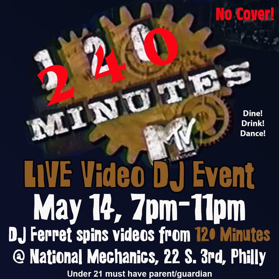 "240 Minutes" Live VJ set w/DJ Ferret Natl Mechanics, National