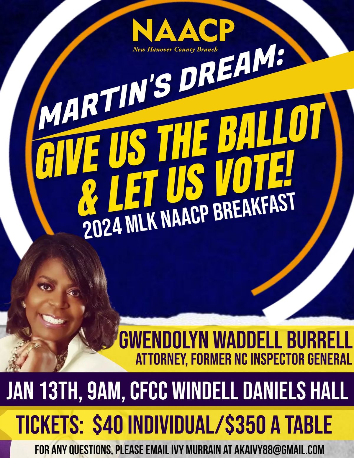 Martin Luther King Jr. Breakfast 2024, Wilma W. Daniels Gallery at CFCC