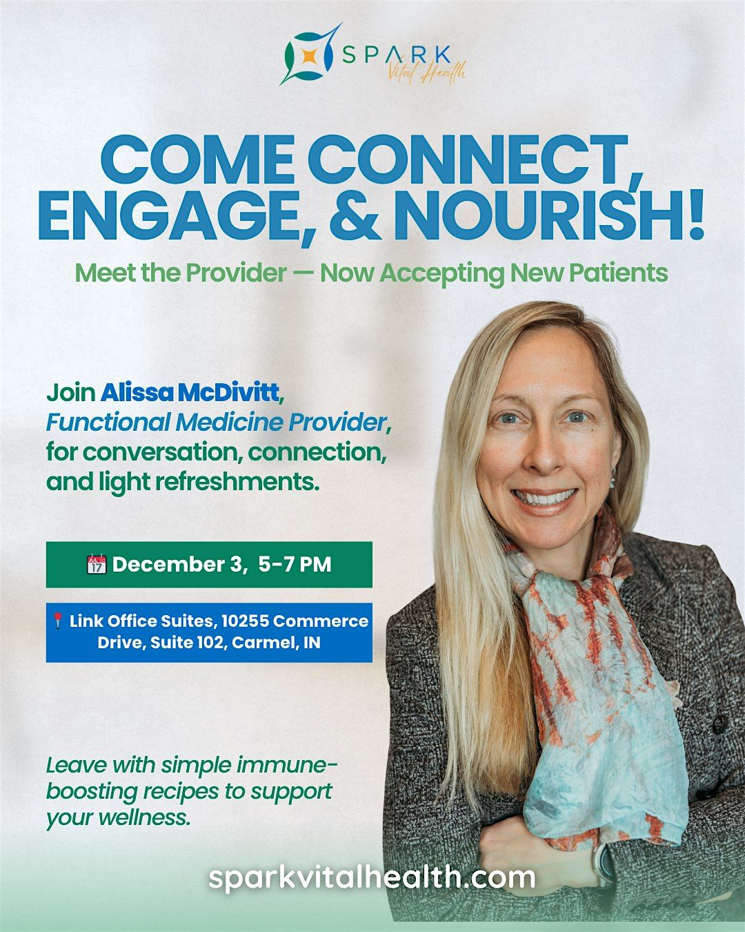 Open House for Alissa McDivitt, 3 December | Event in Carmel | AllEvents