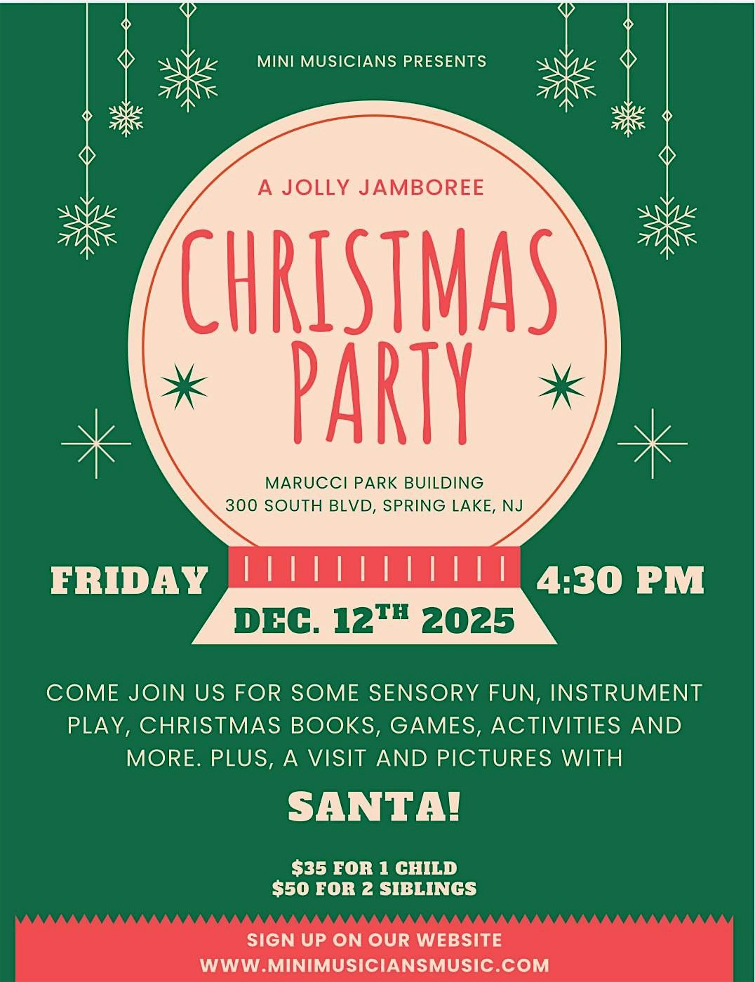 A Jolly Jamboree Christmas Party, 12 December | Event in Spring Lake | AllEvents