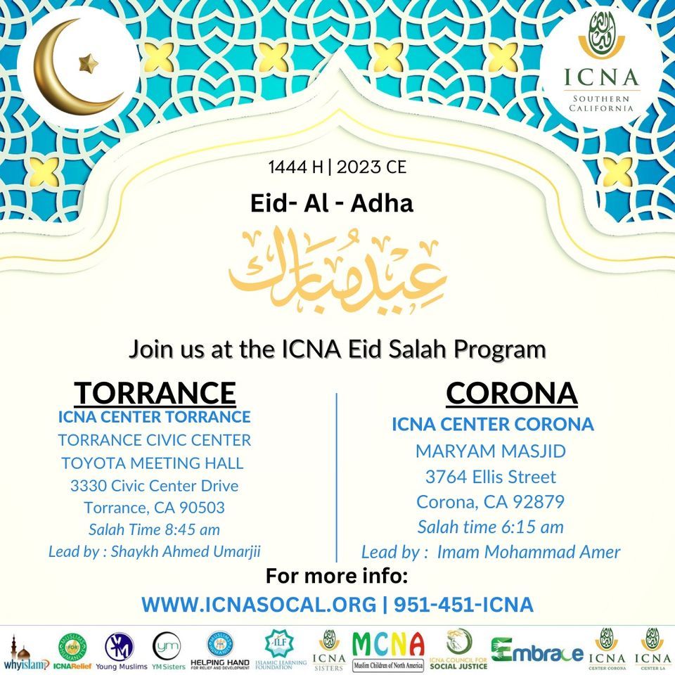 ICNA Eid Al Adha Salah , ICNA Southern California, Corona, June 28 2025
