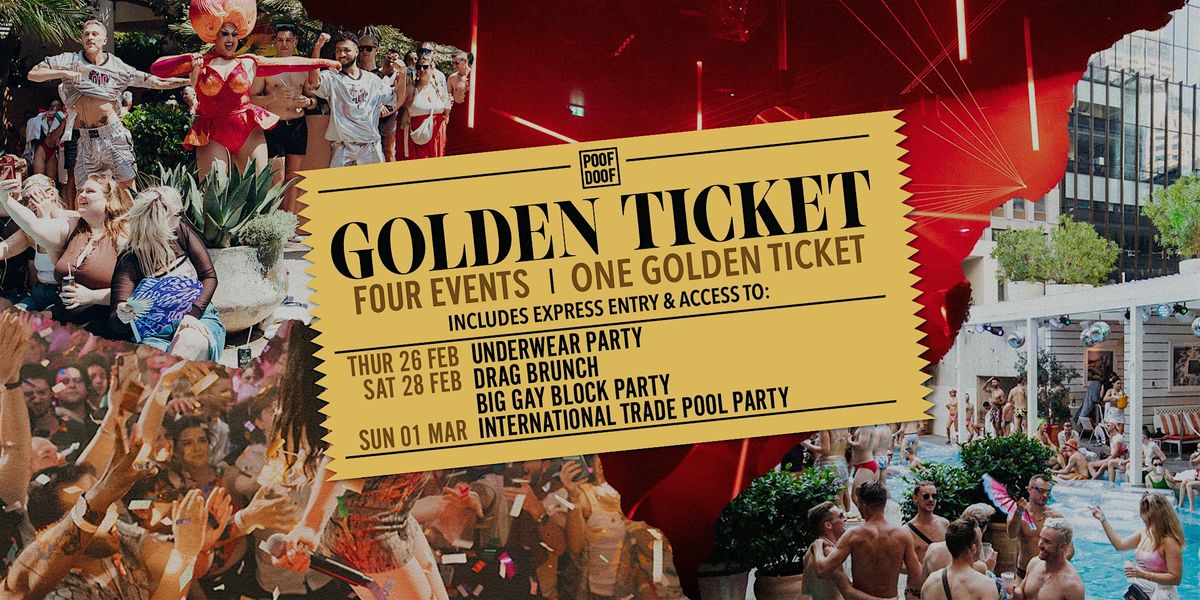 POOF DOOF Mardi Gras Golden Ticket | 26 FEB - 1 MAR