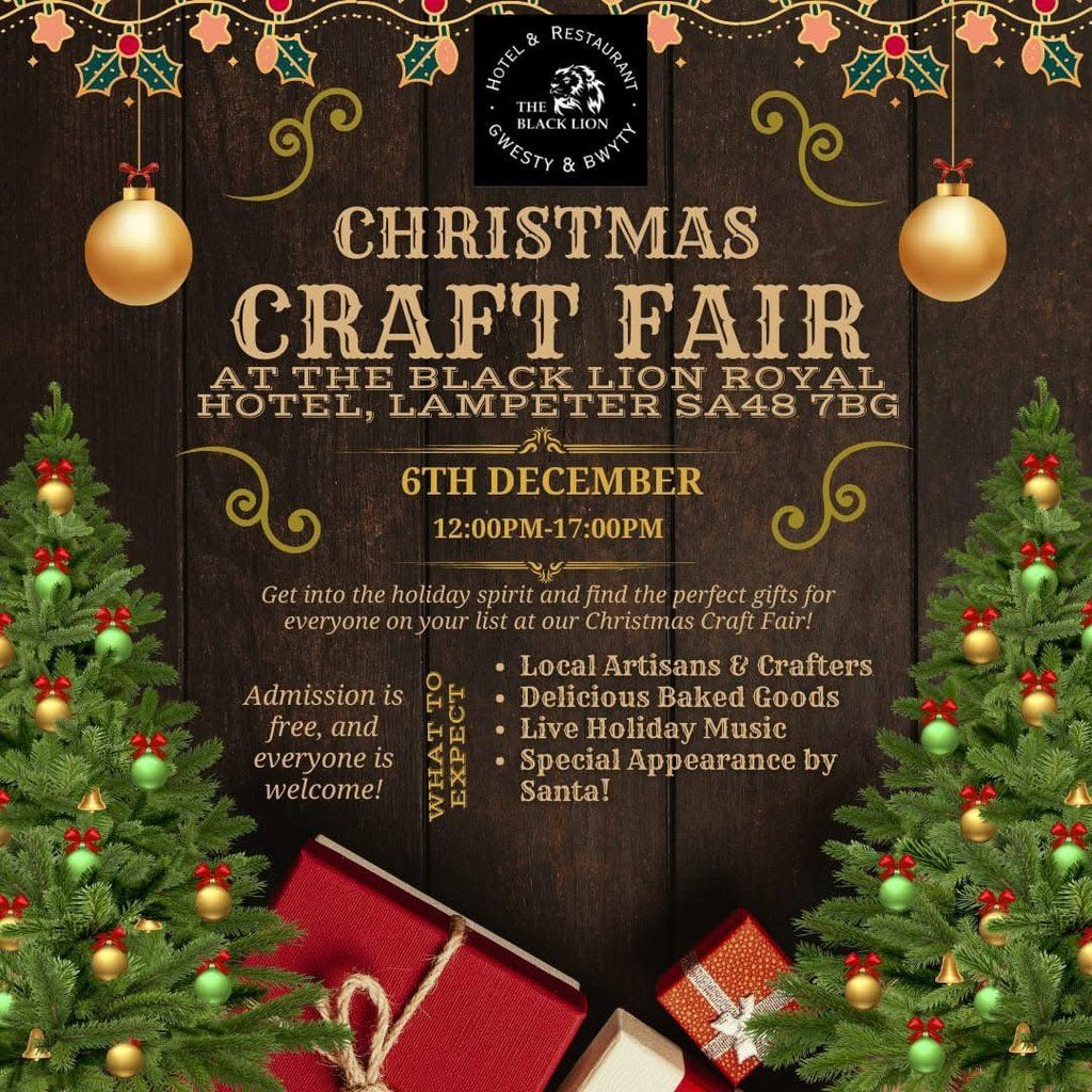 Christmas Craft Fair at The Black Lion Royal Hotel in Lampeter, 6 December | Event in Lampeter | AllEvents