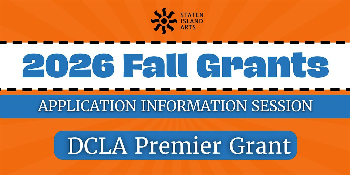 2026 Project Grants Application Information Session, 10 January | Event in Staten Island | AllEvents