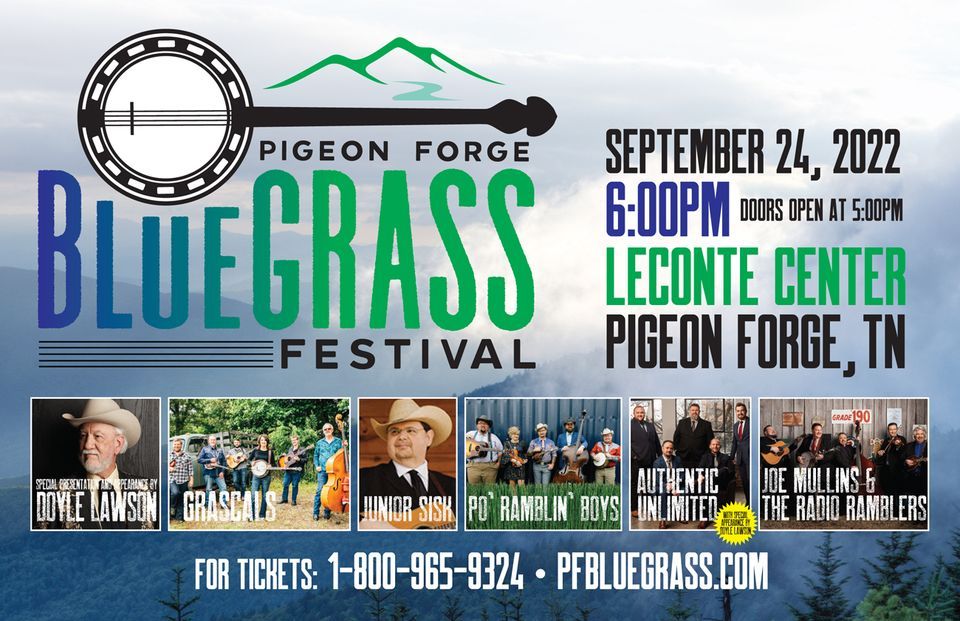 Pigeon Bluegrass Festival, LeConte Center at Pigeon 24 September