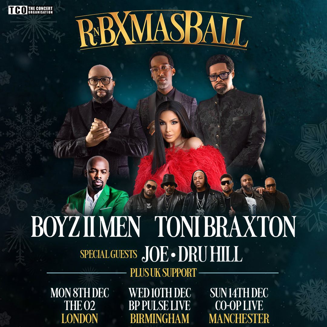 RnB Xmas Ball - Boyz II Men, Toni Braxton, Joe, Dru Hill Manchester Tickets, 14 December | Event in Manchester