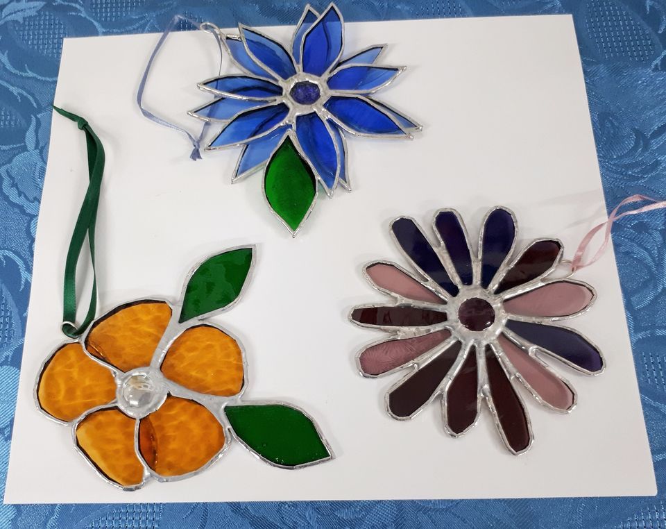 Copper Foil Stained Glass Hanging Victoria Works Studios